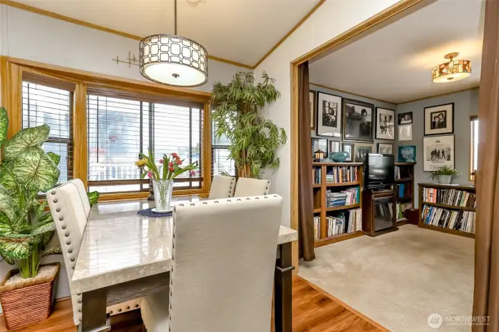 Dining room & den