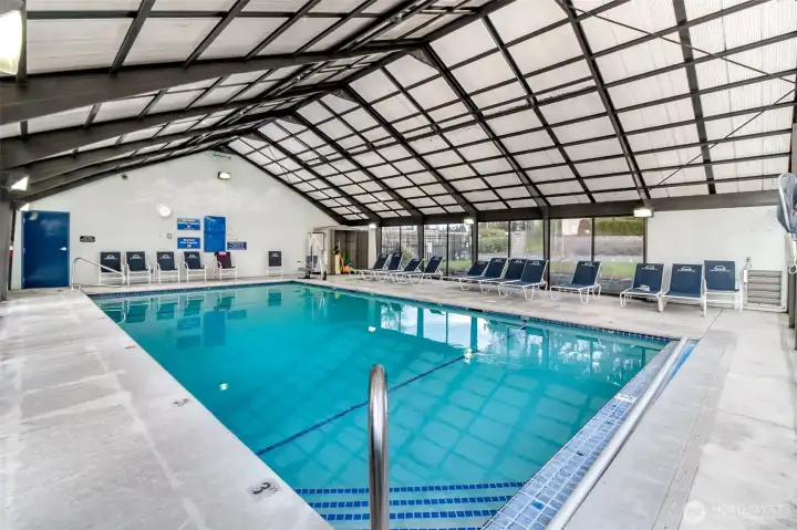 Year round covered pool