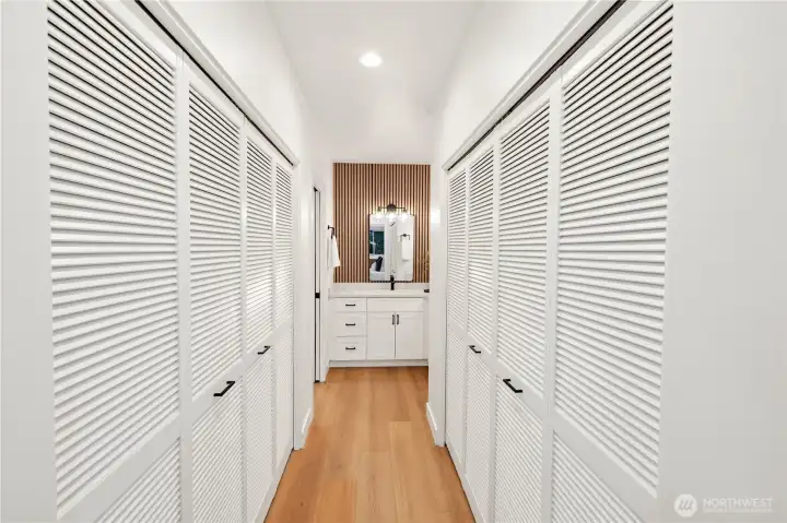 Two custom closets Two custom closets