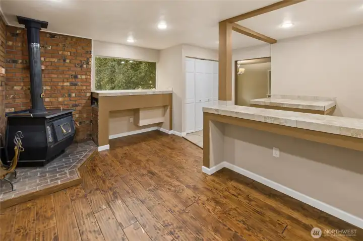 Another view of the versatile flex space.