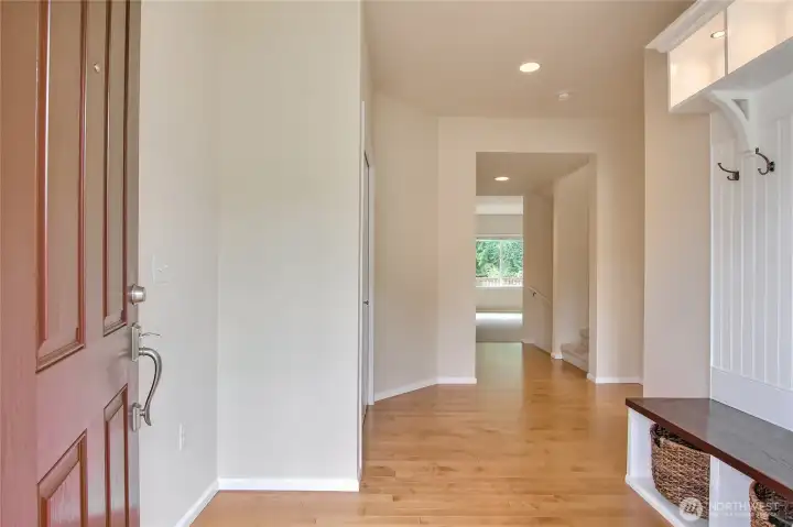Front Entry. Custom built in storage to the right and coat closet on the left. Front Entry. Custom built in storage to the right and coat closet on the left.