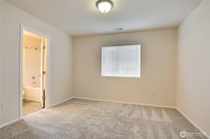 Upstairs bedroom 1 with Jack and Jill full bathroom attached. Upstairs bedroom 1 with Jack and Jill full bathroom attached.