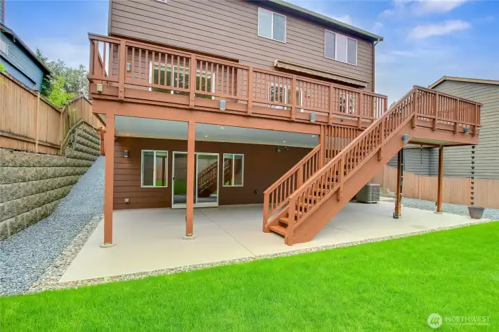 Gas, plumbing, hot & cold water, and electrical has been roughed in for outdoor kitchen, hot tub, grill, etc. Gas, plumbing, hot & cold water, and electrical has been roughed in for outdoor kitchen, hot tub, grill, etc.