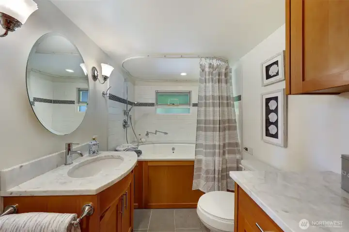 First floor bathroom. This bathroom is a guest bathroom and ensuite bathroom to the first floor bedroom.