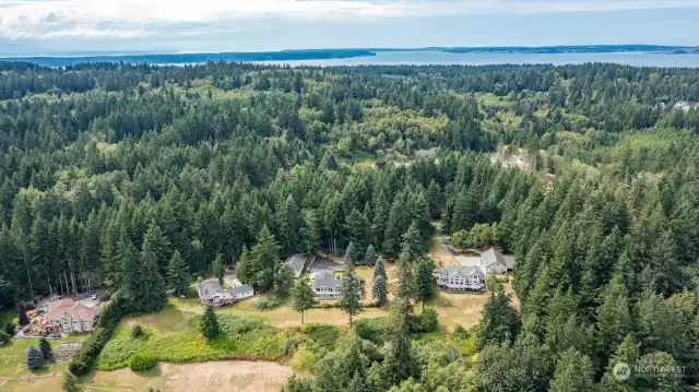 Looking west to Saratoga Passage and Whidbey Island.