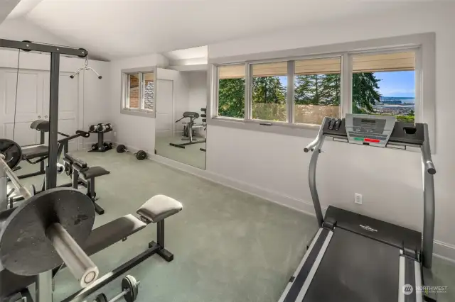 3rd Upstairs Bedroom with View (Being Used as Gym)