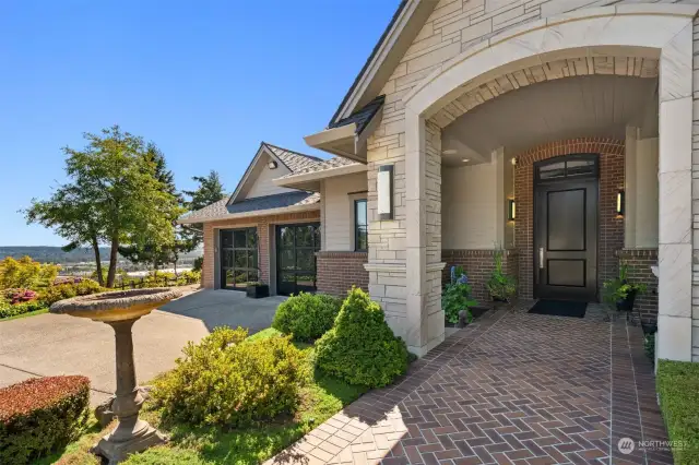 Attached 2-Car Garage with Added Storage Above