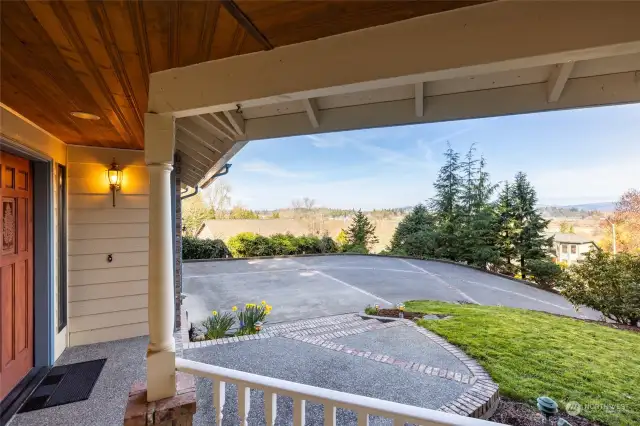 View from the covered front porch