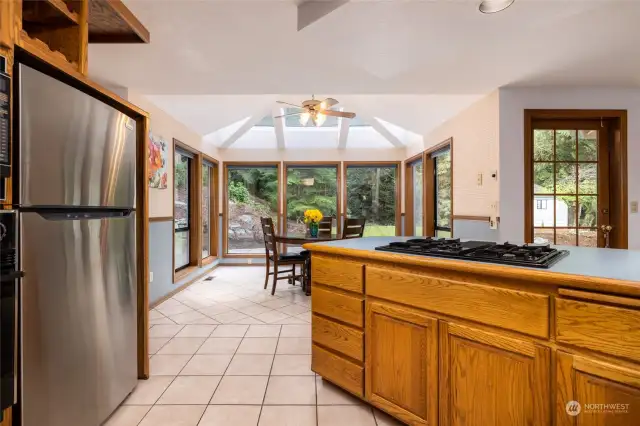 In kitchen looking towards breakfast nook