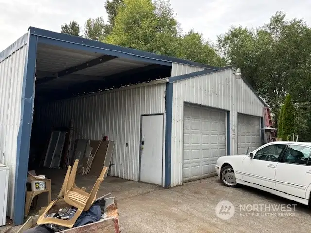 Rental #4  Detached 2 Car Garage with Carport