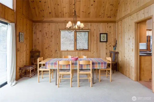 Great room dining area