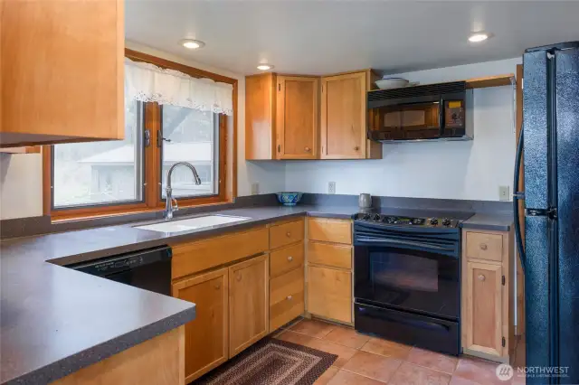 Kitchen seen from great room