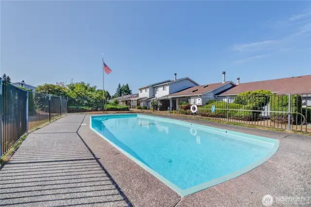 Pool recently resurfaced