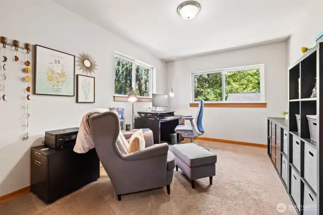 Private and Spacious, this (#3) second-floor bedroom boasts quiet garden views.