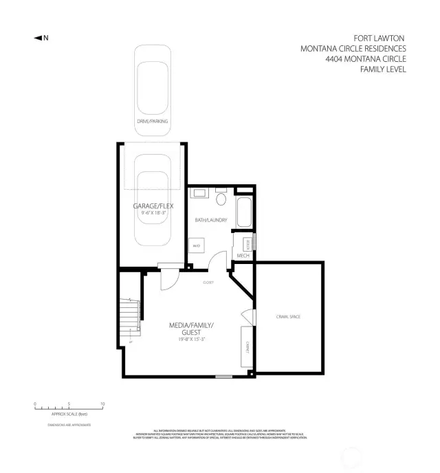 The lower level adapts to your life’s evolving needs—with a private guest suite, media room, and integrated garage, rare among Fort Lawton residences. Direct access to laundry and mechanicals ensures everyday practicality, all discreetly framed within a refined historic shell.