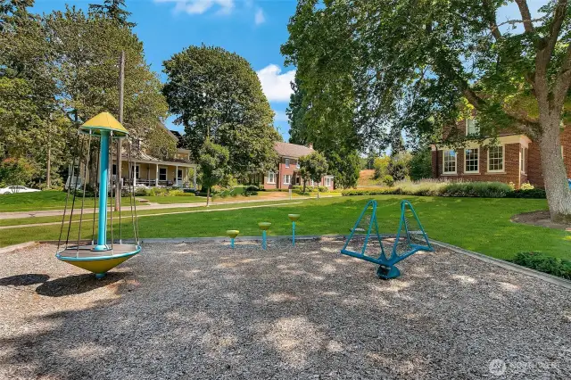 Nestled in the heart of the Fort Lawton neighborhood, the play area invites joy and imagination—just steps from a world of wonder. Beyond the swings and laughter lies Discovery Park’s vast expanse: 534 acres of forest trails, meadows, tidepools, and the Environmental Learning Center, where families can deepen their connection to land, wildlife, and stewardship. A place not just to play, but to truly discover.