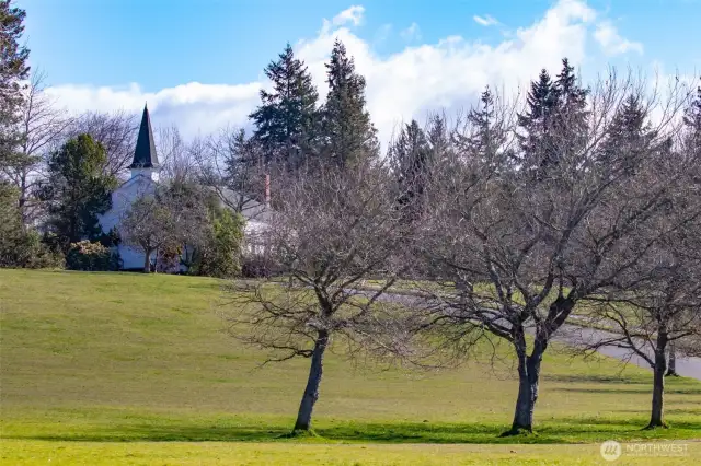 A quiet expanse of meadow gives way to sweeping views—of the historic chapel, wind-shaped trees, and, just beyond, the shimmering waters of Puget Sound. From sunrise to fog-draped dusk, Discovery Park offers a rotating gallery of vistas: Olympic peaks, passing ships, and the ever-changing drama of sea and sky.