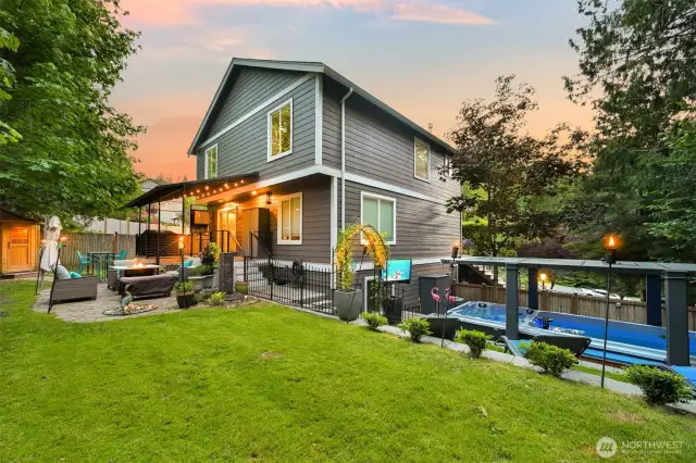 Beautiful and private back yard