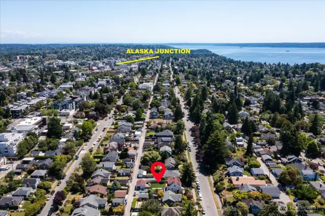 Only a quick walk or drive to the bustling Alaska Junction and California Avenue, offer an abundance of shopping, restaurants and entertainment