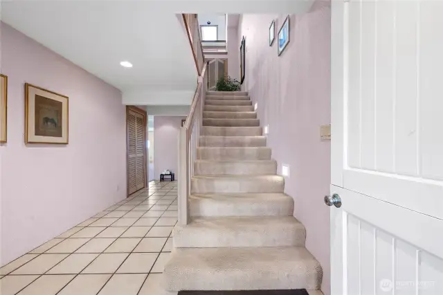 Stairway to third floor