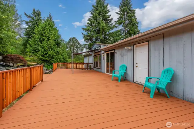 View of Back deck