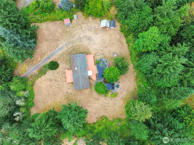 2 acre lot with privacy