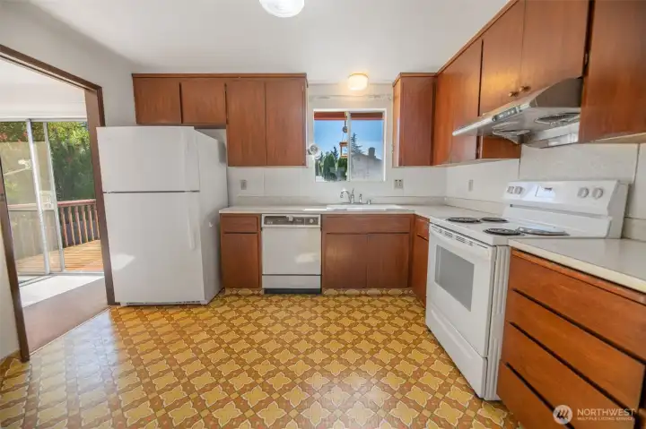 Although dated finishes, this home has new plumbing and A/C!