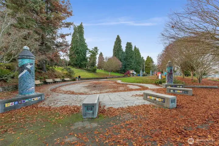 Soundview Park wading pool (eventually has water!).