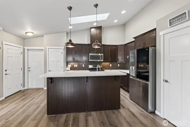Front Door - Garage Entry & Coat Closet
