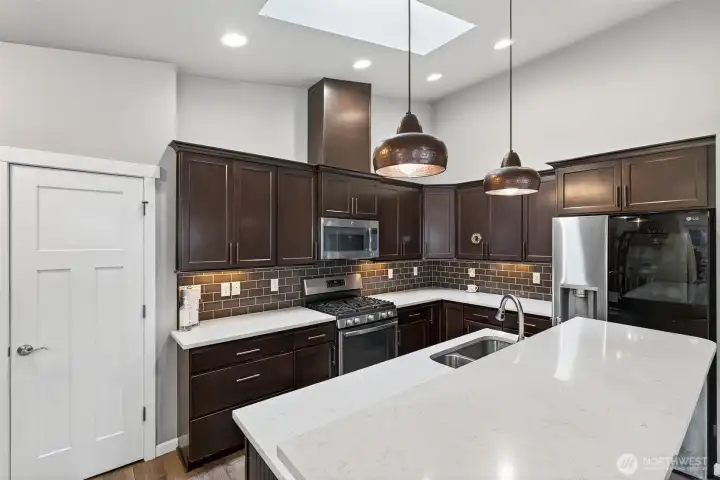 Sky Light for tons of natural light in the Kitchen