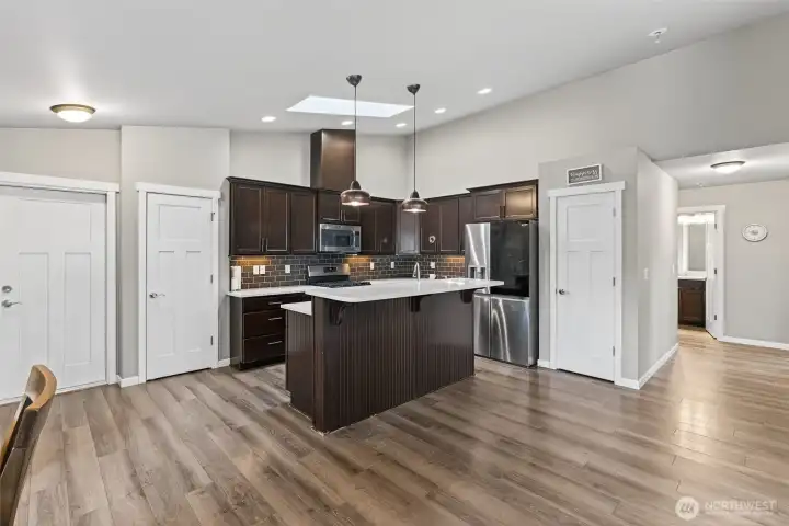 Kitchen Area and Hall to Bedrooms & Guest Bath