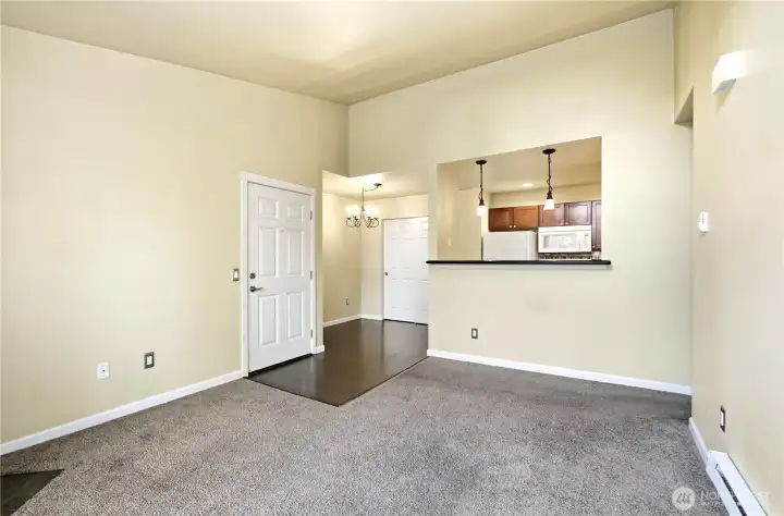 Entry view from living room.