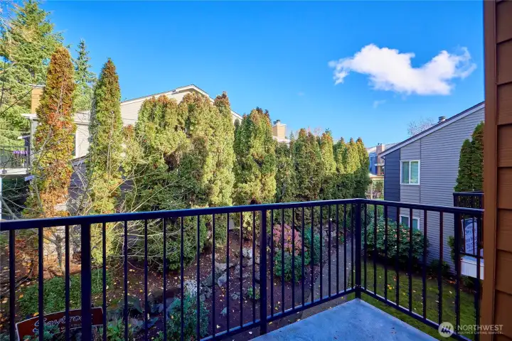 Patio of unit 34, second floor