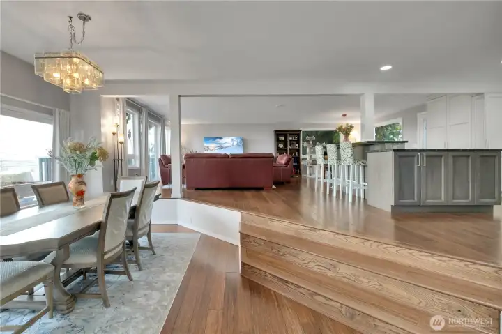 Entry to gorgeous hardwood floors and open lifestyle
