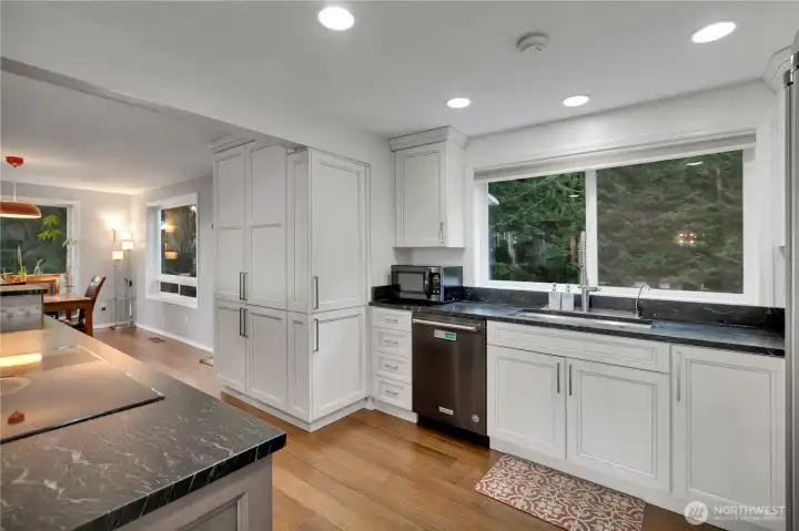 Kitchen is bright and beautifully updated