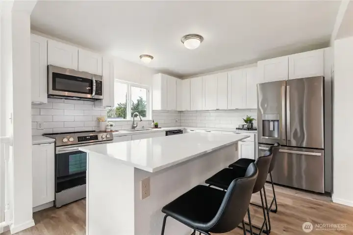 Kitchen with eating space