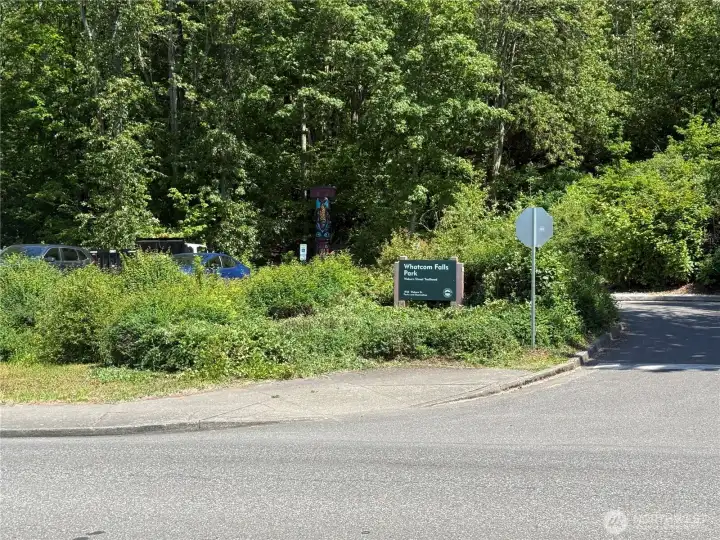 Whatcom Falls Park next door