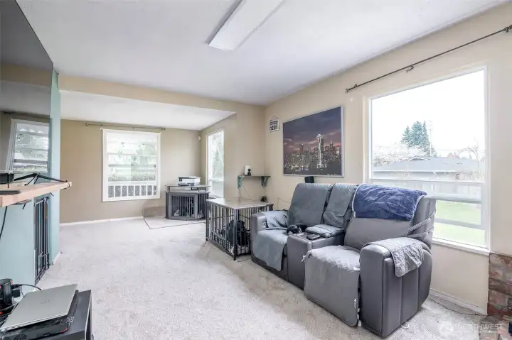 Very light and bright living room.