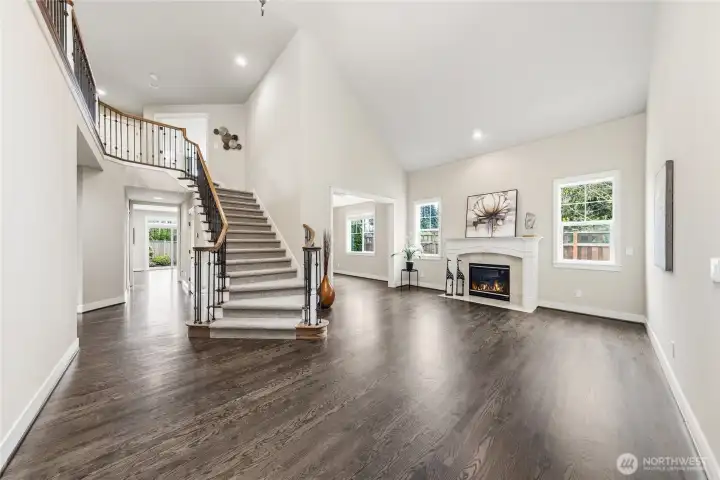 Entry with living room space