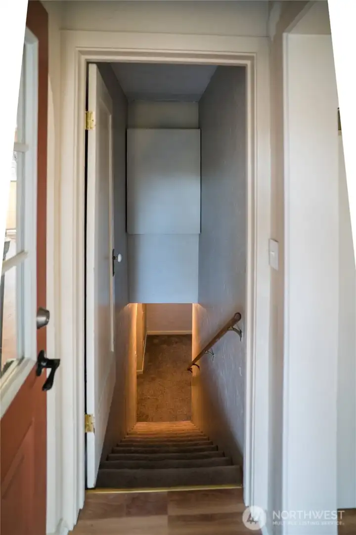 Stairwell to lower level