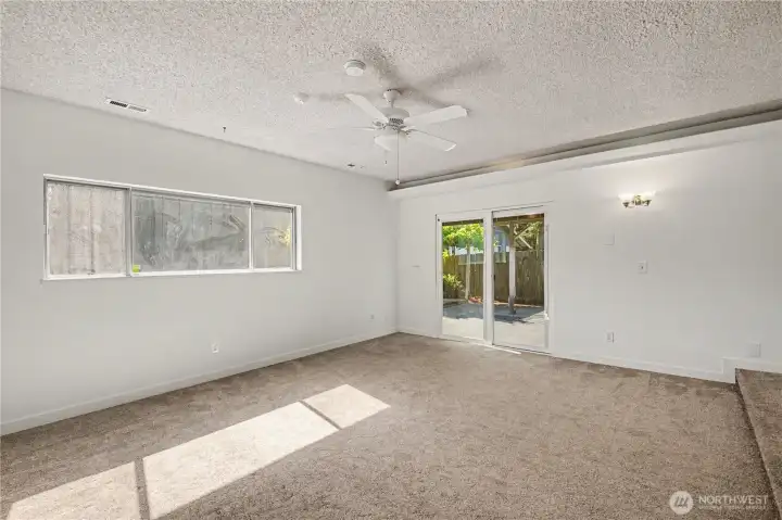 Family room looking back towards the living room