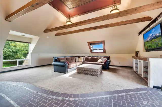 Large family room on the third floor.  So much room for entertaining!