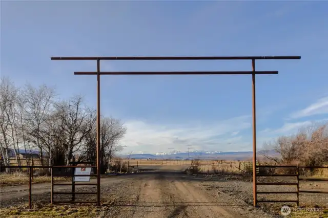 View heading out your driveway of the Stewart Mountain Range