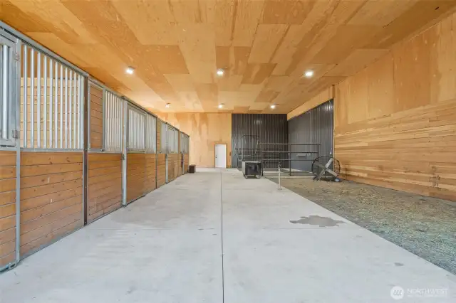 Large airy aisles for moving your animals with ease.