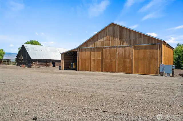 Hay barn and historic barn (used for equipment/hay storage currently)
