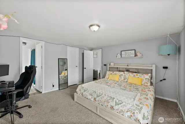 A Primary Retreat! This Room is BIG! King Size Bed & More Fits Comfortably Here!