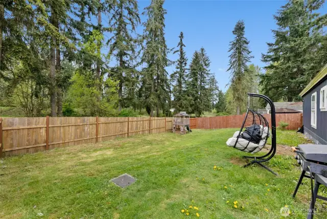 Bonus! No Neighbors Behind = Privacy! The playset Stays!