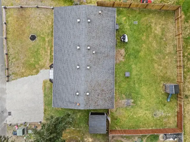 Look at the SIZE of the Newly Fenced Yard! No Neighbors Behind, Either!