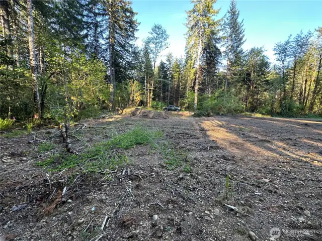 View of building site.