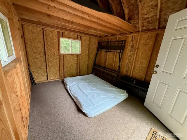 Secondary Sleeping Cabin - bunk bed frame and full size futon matress